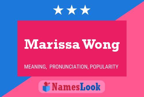 Poster del nome Marissa Wong