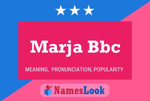 Poster del nome Marja Bbc