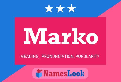 Poster del nome Marko