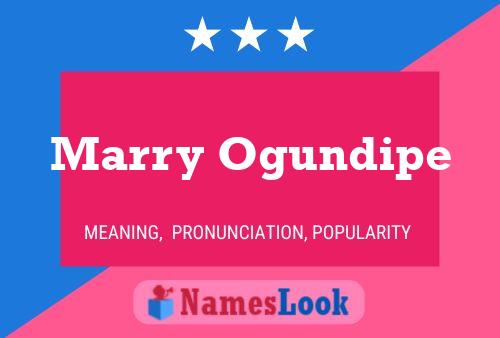 Poster del nome Marry Ogundipe