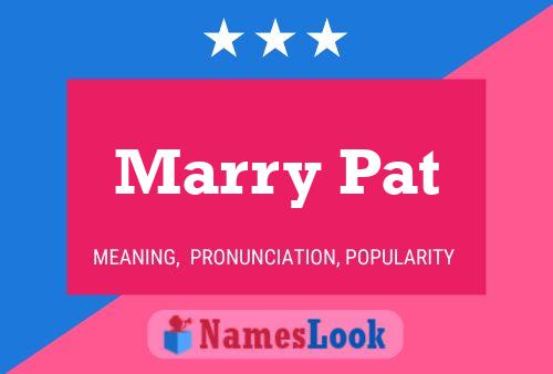 Poster del nome Marry Pat