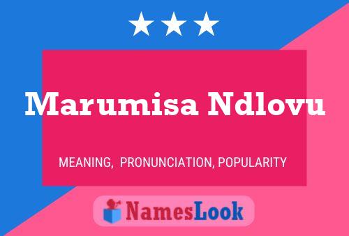 Poster del nome Marumisa Ndlovu