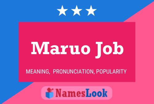 Poster del nome Maruo Job