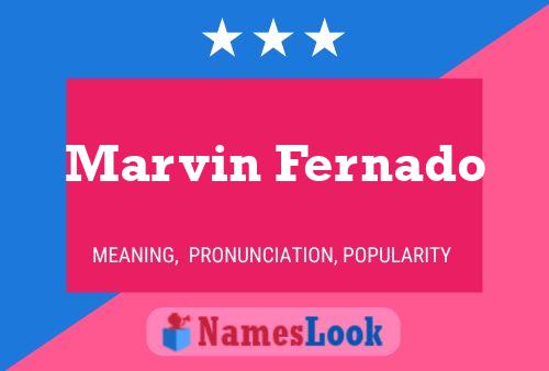 Poster del nome Marvin Fernado