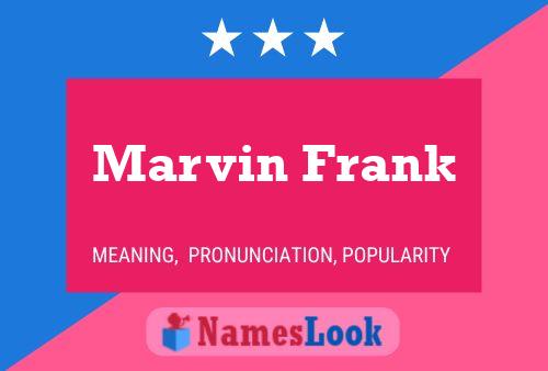 Poster del nome Marvin Frank