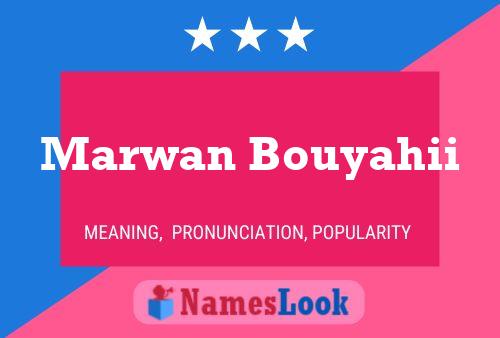 Poster del nome Marwan Bouyahii