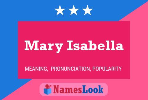 Poster del nome Mary Isabella