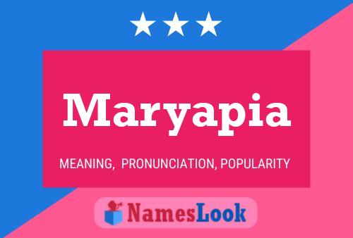 Poster del nome Maryapia