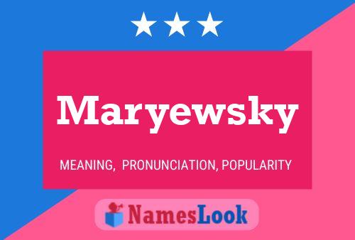 Poster del nome Maryewsky