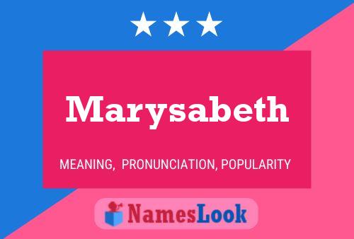 Poster del nome Marysabeth