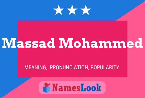 Poster del nome Massad Mohammed