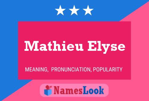 Poster del nome Mathieu Elyse