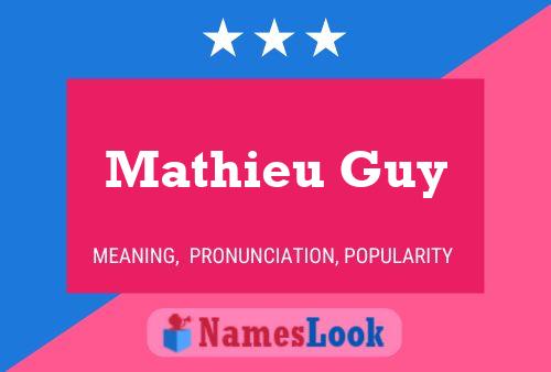 Poster del nome Mathieu Guy