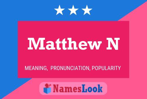 Poster del nome Matthew N