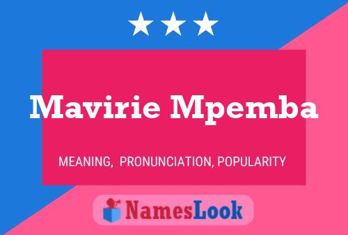 Poster del nome Mavirie Mpemba