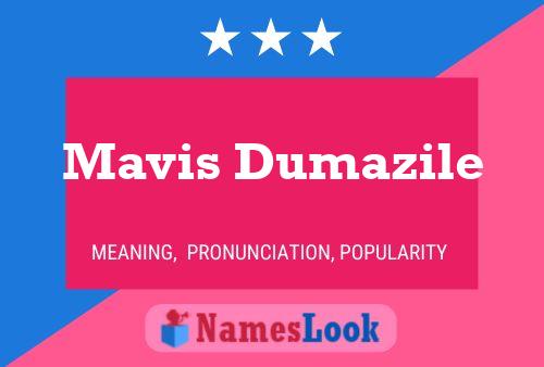 Poster del nome Mavis Dumazile