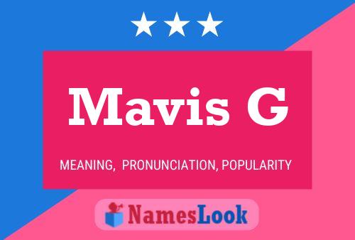 Poster del nome Mavis G