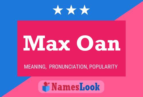 Poster del nome Max Oan