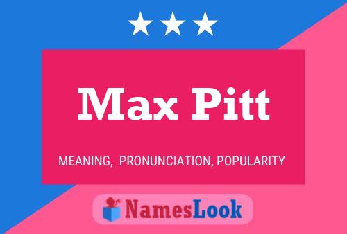 Poster del nome Max Pitt