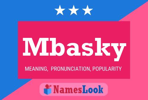 Poster del nome Mbasky