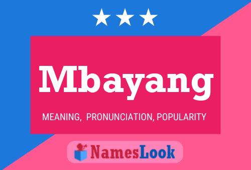 Poster del nome Mbayang