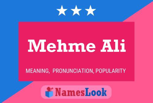 Poster del nome Mehme Ali