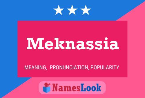 Poster del nome Meknassia