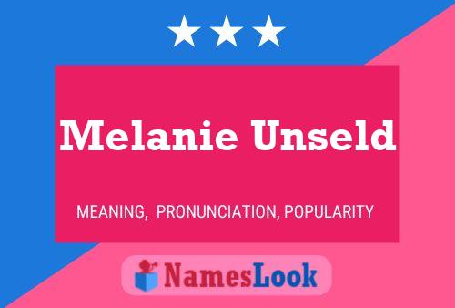 Poster del nome Melanie Unseld