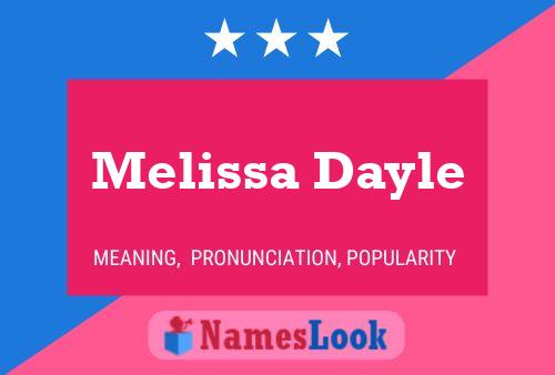 Poster del nome Melissa Dayle