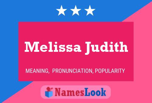 Poster del nome Melissa Judith