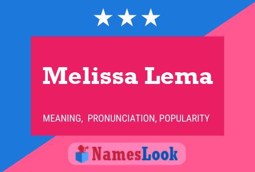 Poster del nome Melissa Lema