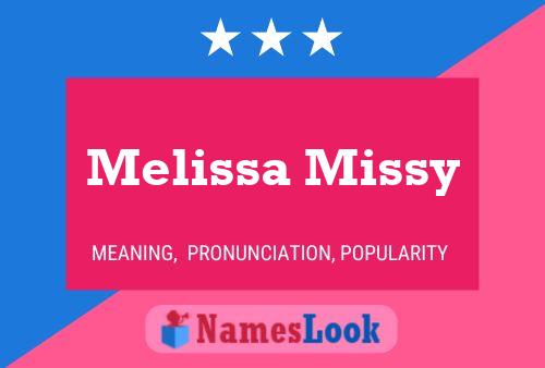 Poster del nome Melissa Missy