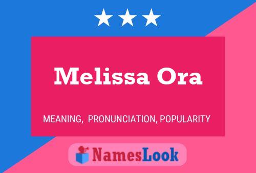 Poster del nome Melissa Ora