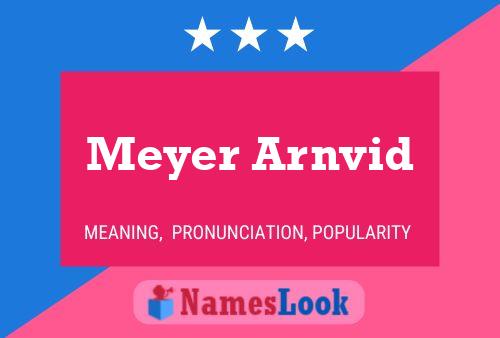 Poster del nome Meyer Arnvid