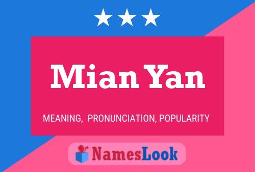 Poster del nome Mian Yan