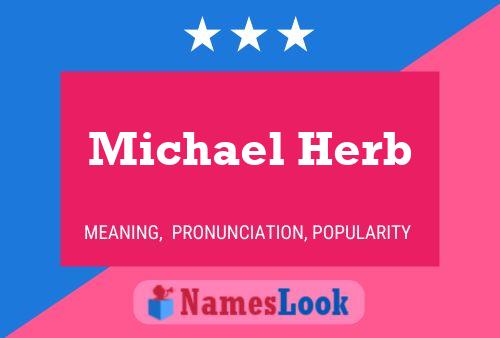 Poster del nome Michael Herb