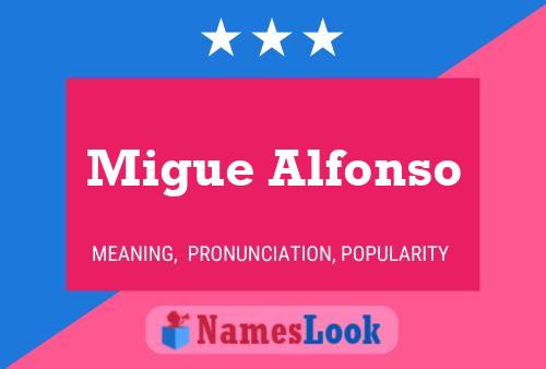 Poster del nome Migue Alfonso