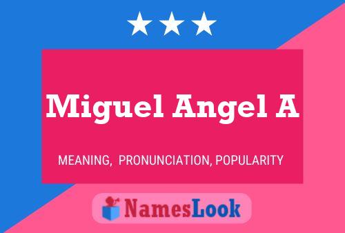 Poster del nome Miguel Angel A