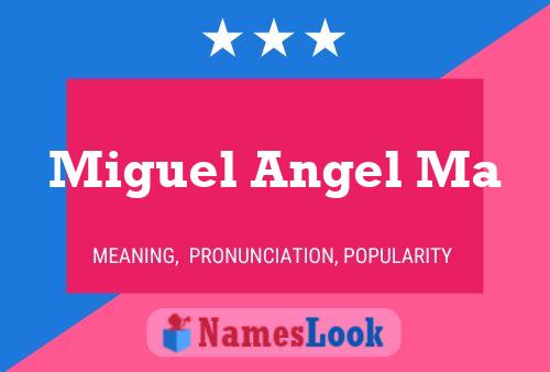 Poster del nome Miguel Angel Ma