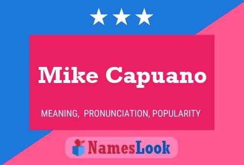 Poster del nome Mike Capuano