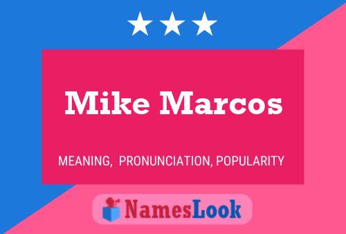 Poster del nome Mike Marcos