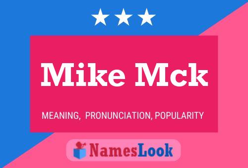 Poster del nome Mike Mck