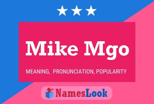 Poster del nome Mike Mgo