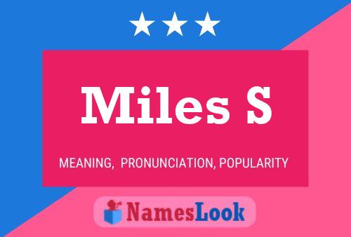 Poster del nome Miles S