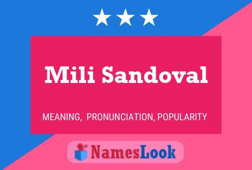 Poster del nome Mili Sandoval