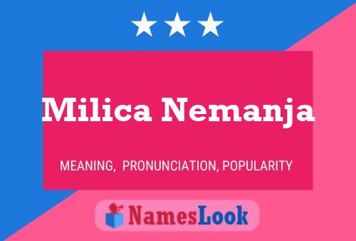 Poster del nome Milica Nemanja