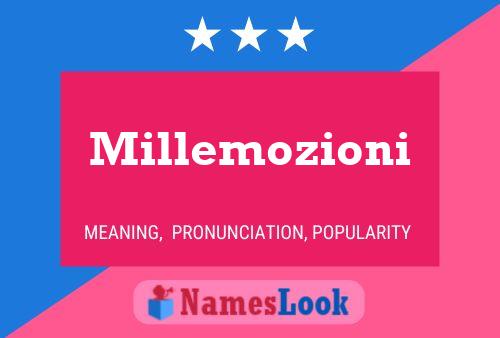 Poster del nome Millemozioni