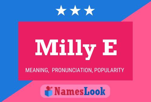 Poster del nome Milly E