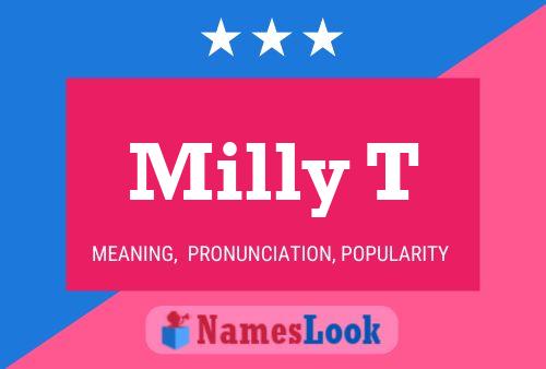 Poster del nome Milly T