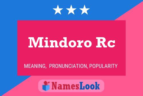 Poster del nome Mindoro Rc